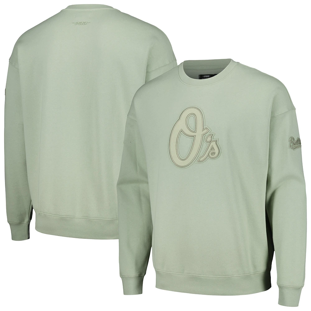 Sweat-shirt neutre à épaules tombantes Pro Standard vert Baltimore Orioles pour hommes