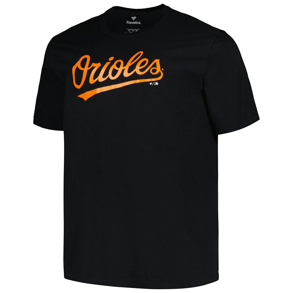 Profil pour hommes Adley Rutschman Noir Baltimore Orioles Big & Tall Nom et numéro T-shirt