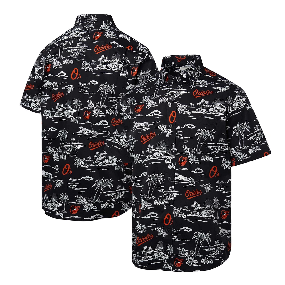 Chemise boutonnée Reyn Spooner noire pour hommes des Orioles de Baltimore Kekai