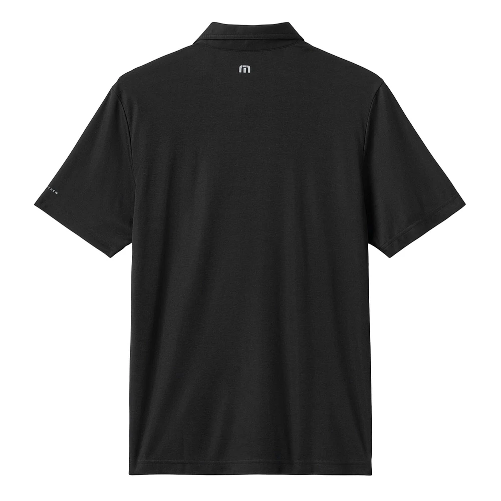 Polo TravisMathew noir pour homme, motif éliminatoire des Orioles de Baltimore