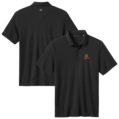 Polo TravisMathew noir pour homme, motif éliminatoire des Orioles de Baltimore