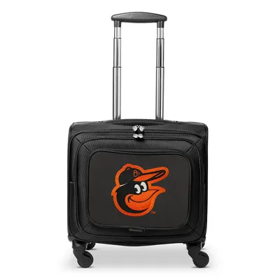 Baltimore Orioles MOJO 14'' Laptop Overnighter Wheeled Bag- Black