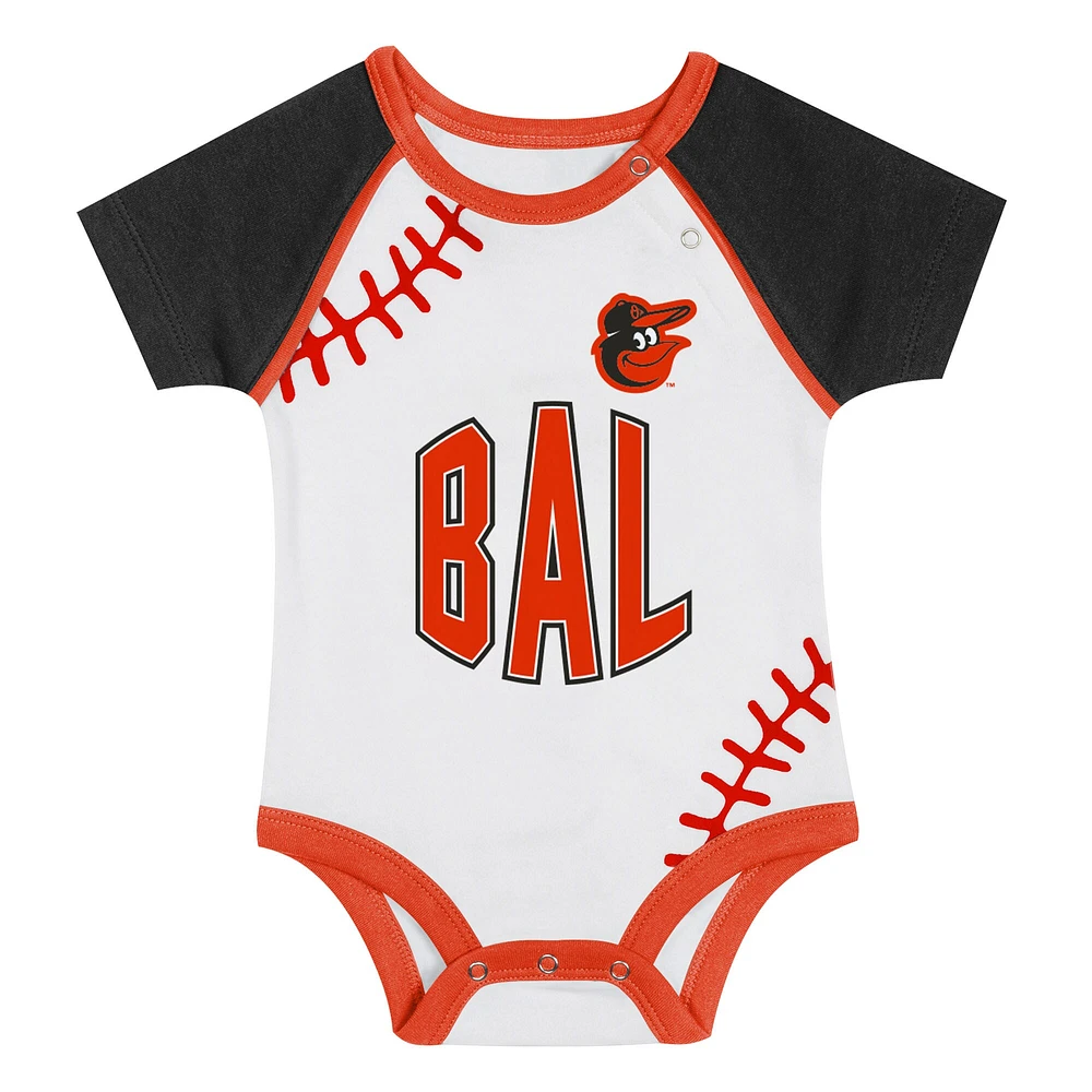Newborn & Infant Baltimore Orioles Tied Up Bodysuit, Bib Bootie Set
