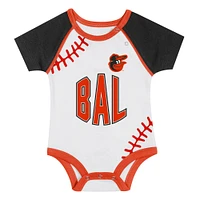 Newborn & Infant Baltimore Orioles Tied Up Bodysuit, Bib Bootie Set