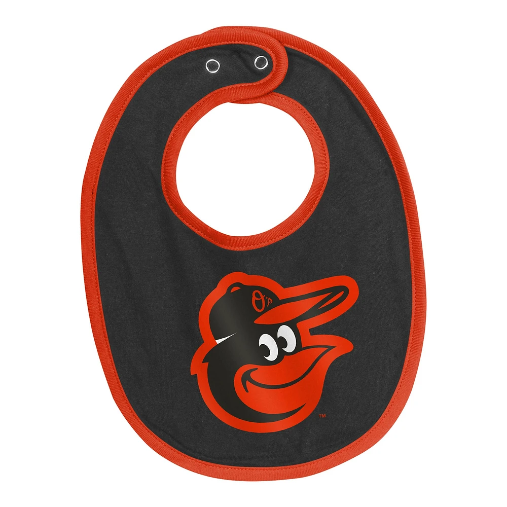 Newborn & Infant Baltimore Orioles Tied Up Bodysuit, Bib Bootie Set