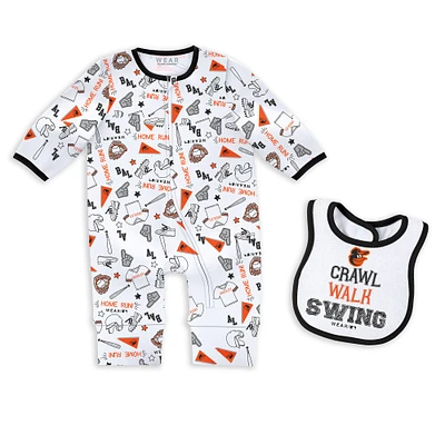 Newborn & Infant WEAR by Erin Andrews Baltimore Orioles Sleep Play Set