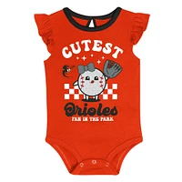 Ensemble de deux bodies Cutie Ball pour nouveau-né Baltimore Orioles