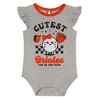 Ensemble de deux bodies Cutie Ball pour nouveau-né Baltimore Orioles