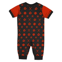 Newborn  Black Baltimore Orioles Hard 90 Coveralls
