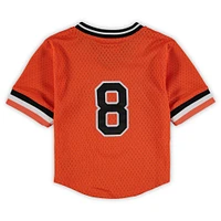 Preschool & Toddler Mitchell Ness Cal Ripken Jr. Orange Baltimore Orioles Cooperstown Collection Mesh Batting Practice Jersey