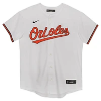 Maillot de match à domicile Nike Gunnar Henderson blanc des Orioles Baltimore pour enfants d'âge préscolaire