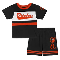 Toddler  Black Baltimore Orioles Bonus Ball T-Shirt & Shorts Set