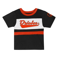 Toddler  Black Baltimore Orioles Bonus Ball T-Shirt & Shorts Set