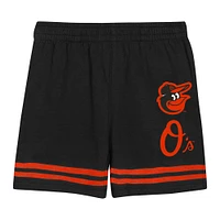 Toddler  Black Baltimore Orioles Bonus Ball T-Shirt & Shorts Set