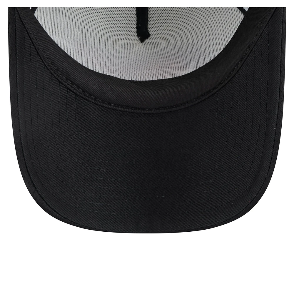 Toddler New Era  White/Black Baltimore Orioles Painted A-Frame 9FORTY Trucker Adjustable Hat