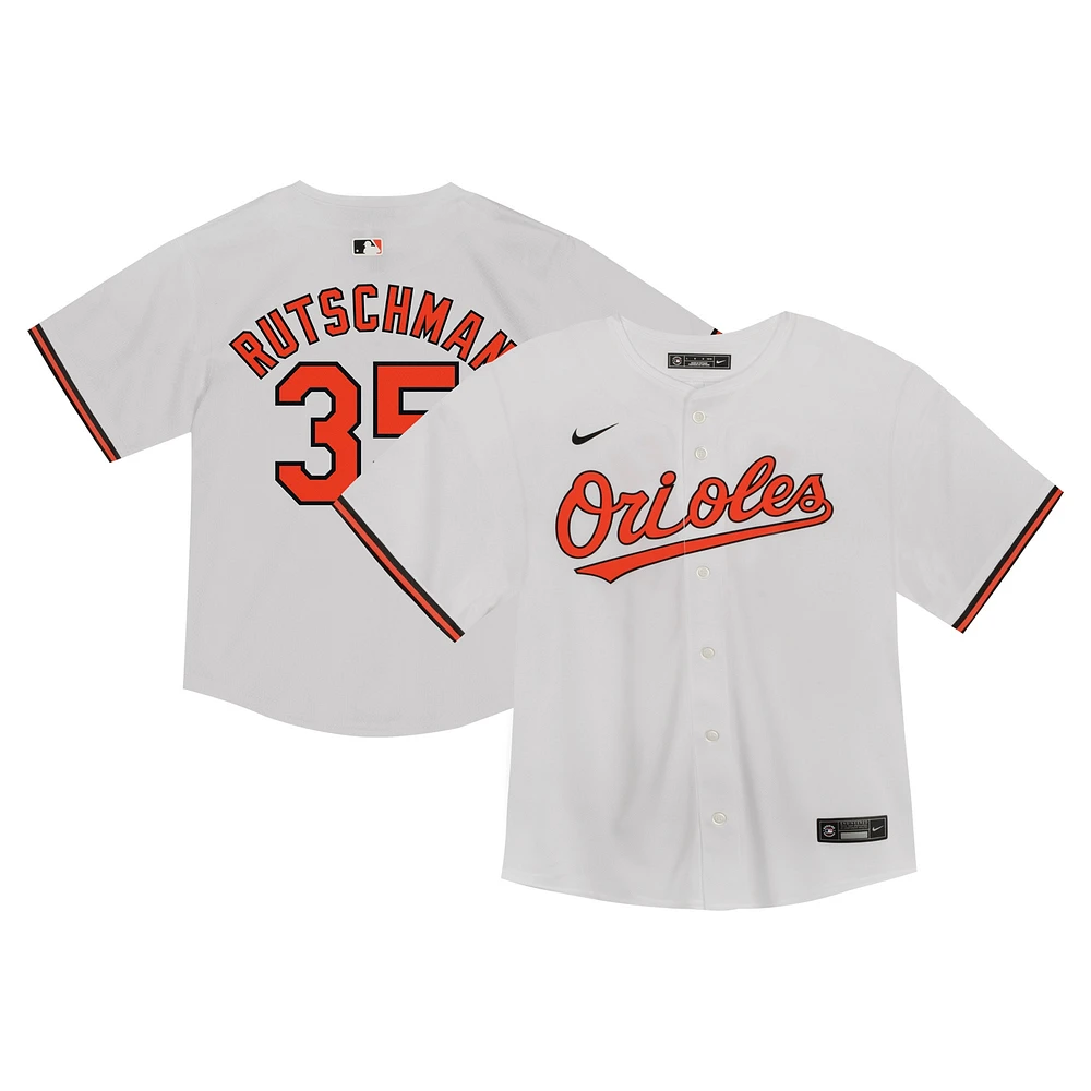 Maillot de match Nike Adley Rutschman blanc des Orioles Baltimore pour tout-petit