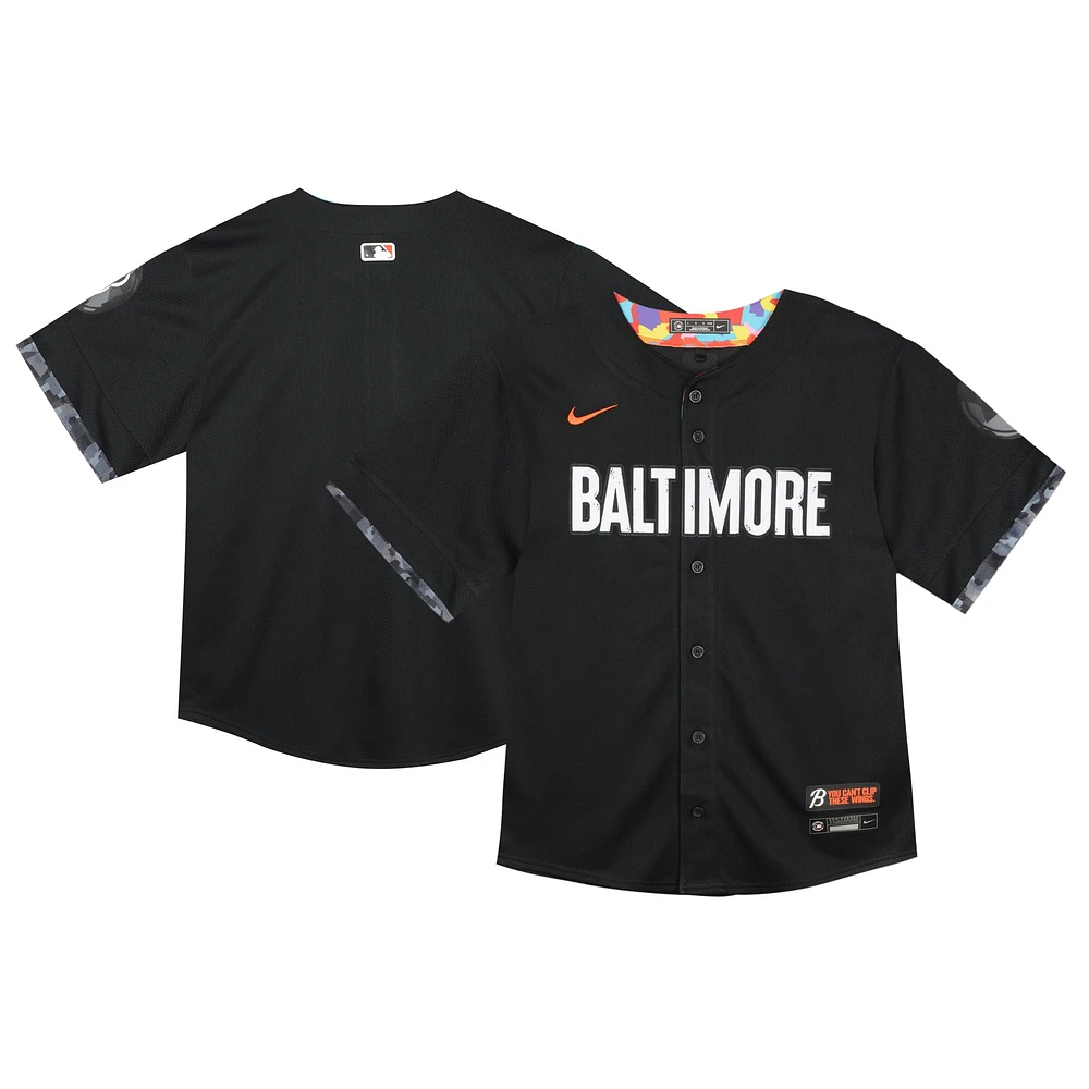 Maillot Nike noir Baltimore Orioles City Connect Limited pour tout-petit