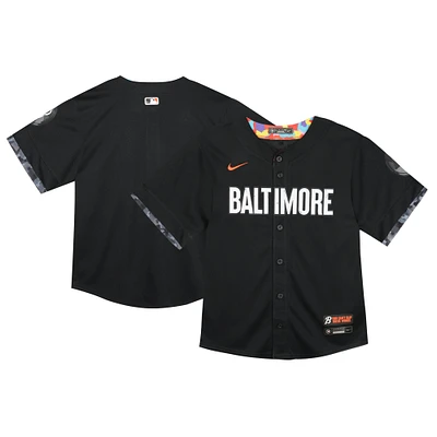 Maillot Nike noir Baltimore Orioles City Connect Limited pour tout-petit