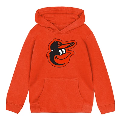 Toddler Orange Baltimore Orioles Primary Logo Fleece Pullover Hoodie