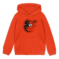 Toddler Orange Baltimore Orioles Primary Logo Fleece Pullover Hoodie