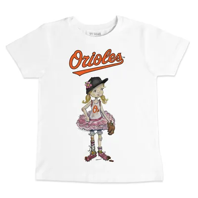 Youth Tiny Turnip Black Baltimore Orioles Baseball Tear T-Shirt Size: Extra Large