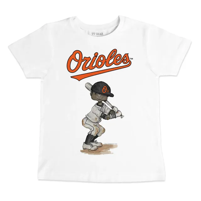 Baltimore Orioles Tiny Turnip Youth Baseball Flag Raglan 3/4