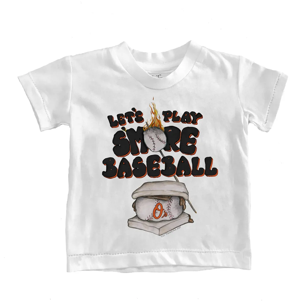 Toddler Tiny Turnip White Baltimore Orioles James T-Shirt