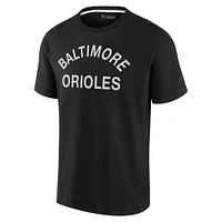 T-shirt unisexe Fanatics noir Baltimore Orioles Elements super doux à manches courtes