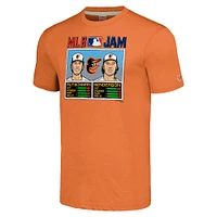 Unisex Homage Adley Rutschman & Gunnar Henderson Orange Baltimore Orioles MLB Jam Tri-Blend T-Shirt