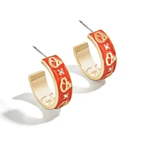 WEAR By Erin Andrews x BaubleBar Baltimore Orioles Enamel Hoop Earrings