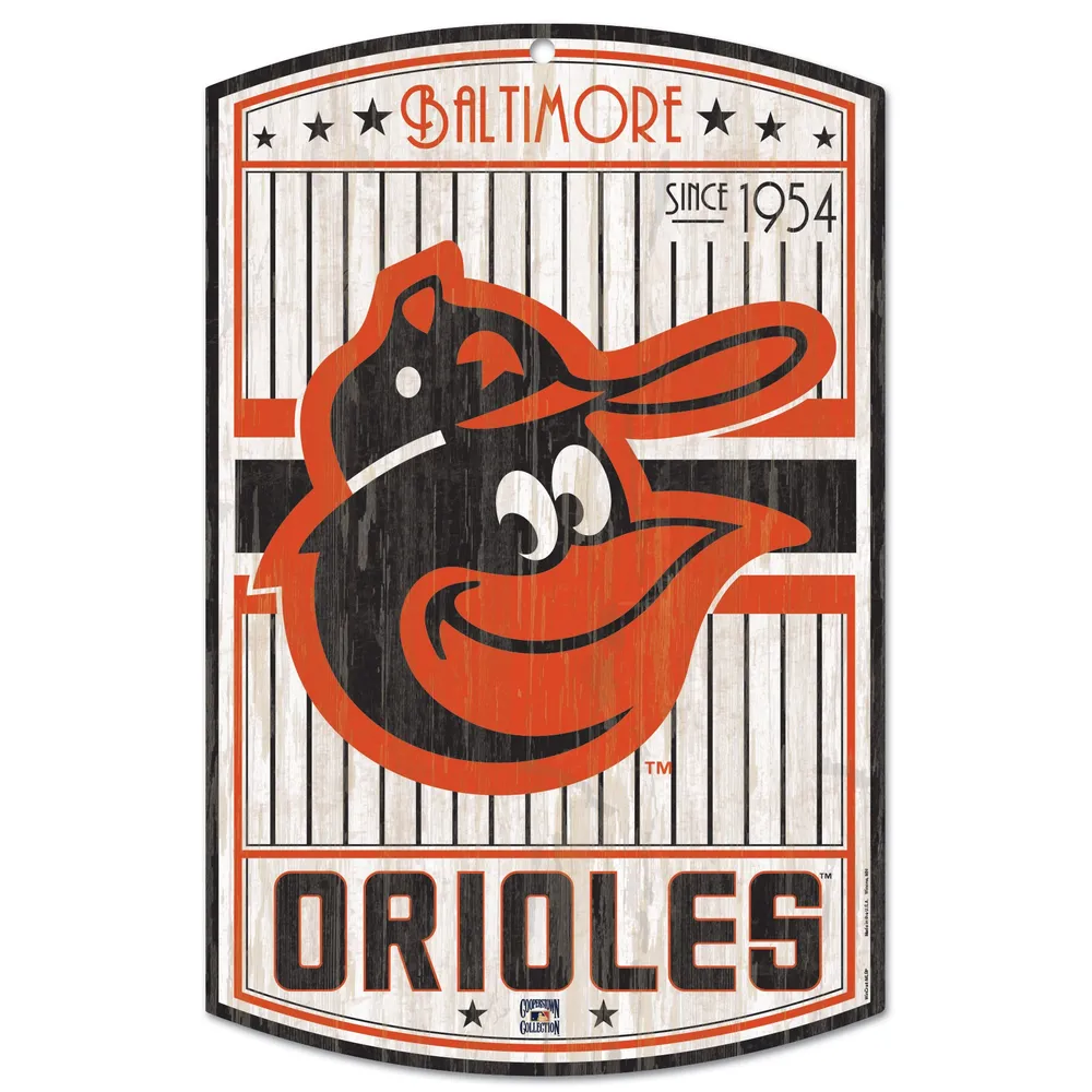 Baltimore Orioles Baseball Wood Sign