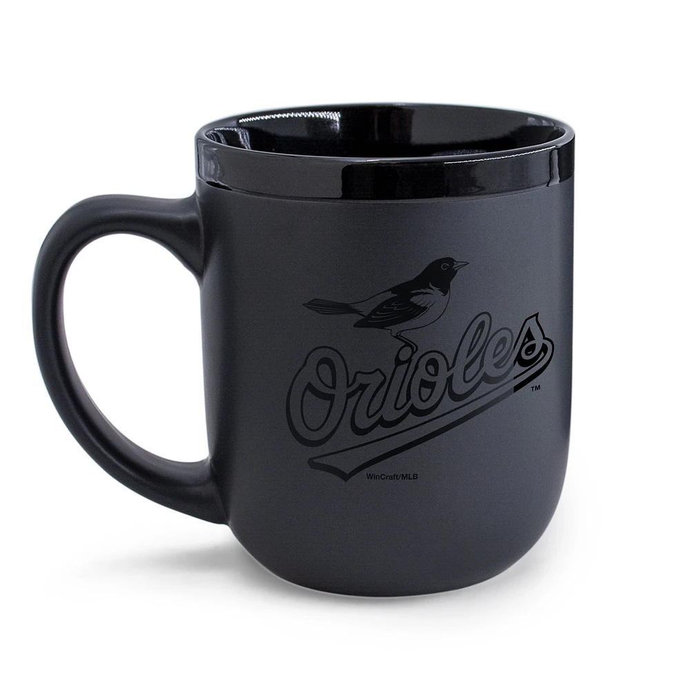 WinCraft Orioles de Baltimore 17 oz. Tasse noire ton sur ton