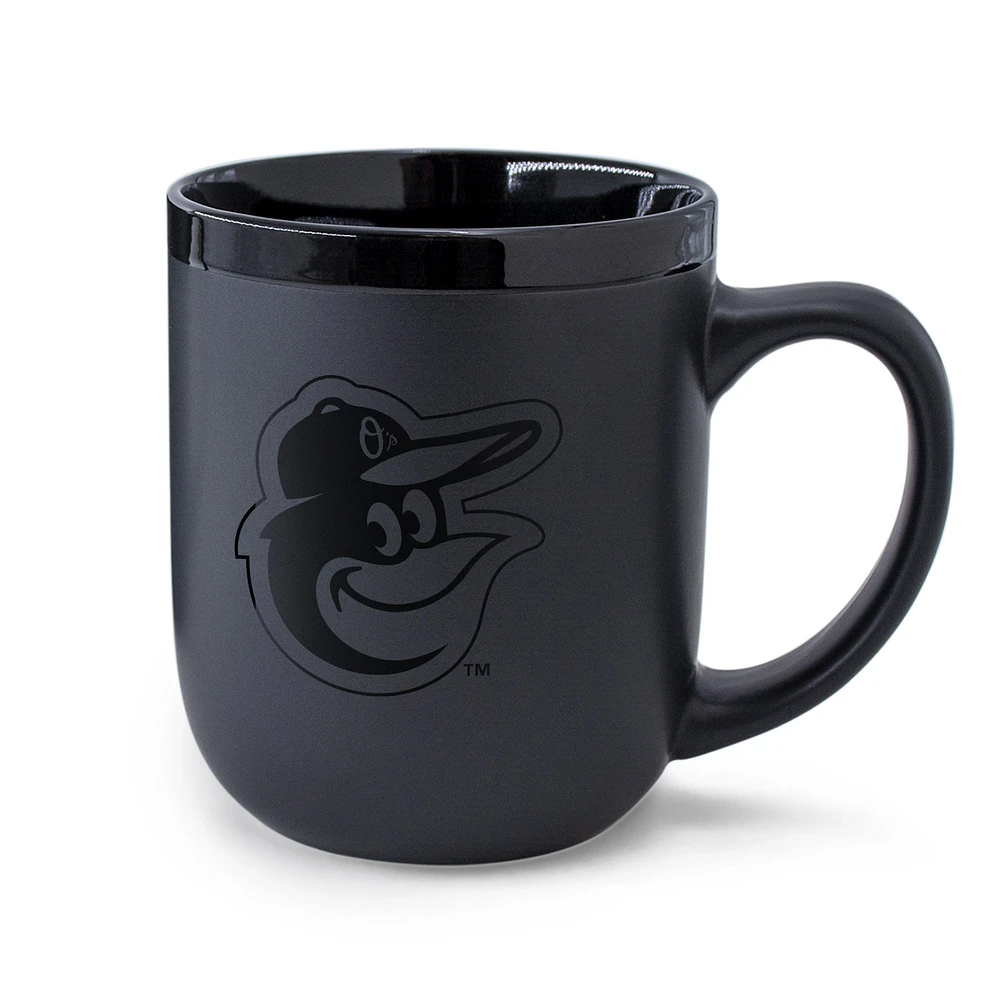 WinCraft Orioles de Baltimore 17 oz. Tasse noire ton sur ton