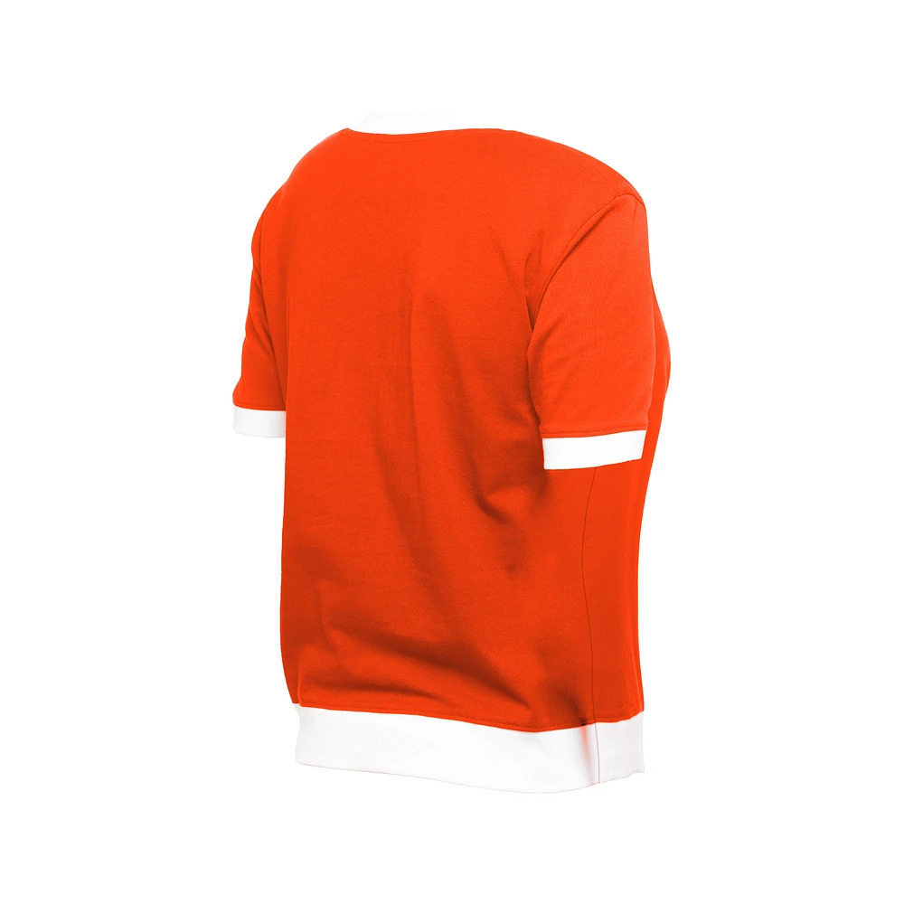 Women's New Era  Orange Baltimore Orioles Game Day Rhinestone V-Neck T-Shirt