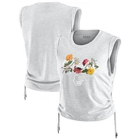 Women's WEAR by Erin Andrews  Heather Gray Baltimore Orioles Cinched Tank Top