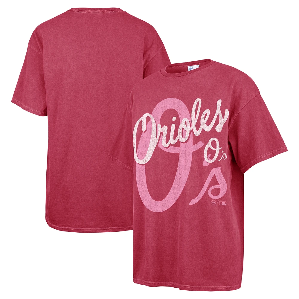 T-shirt Dopamine Tradition des Orioles de Baltimore roses '47 pour femmes