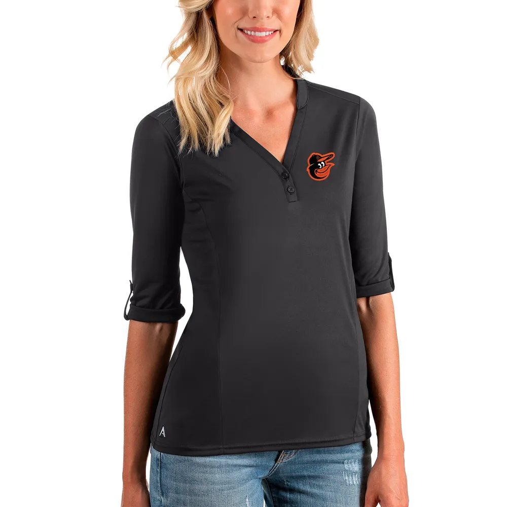 Lids Baltimore Orioles Antigua Tribute Long Sleeve Polo - Gray