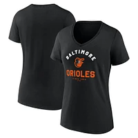 Women's  Black Baltimore Orioles Unrivaled V-Neck T-Shirt