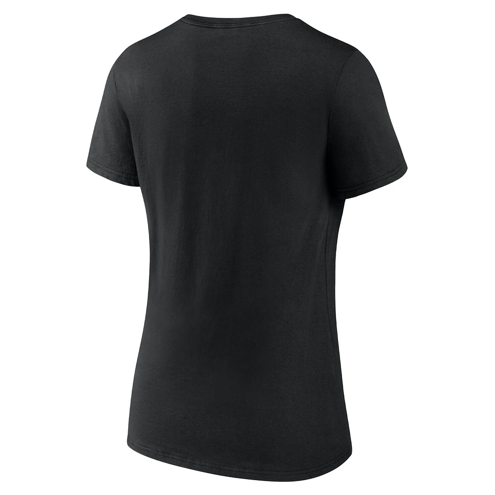 Women's  Black Baltimore Orioles Unrivaled V-Neck T-Shirt