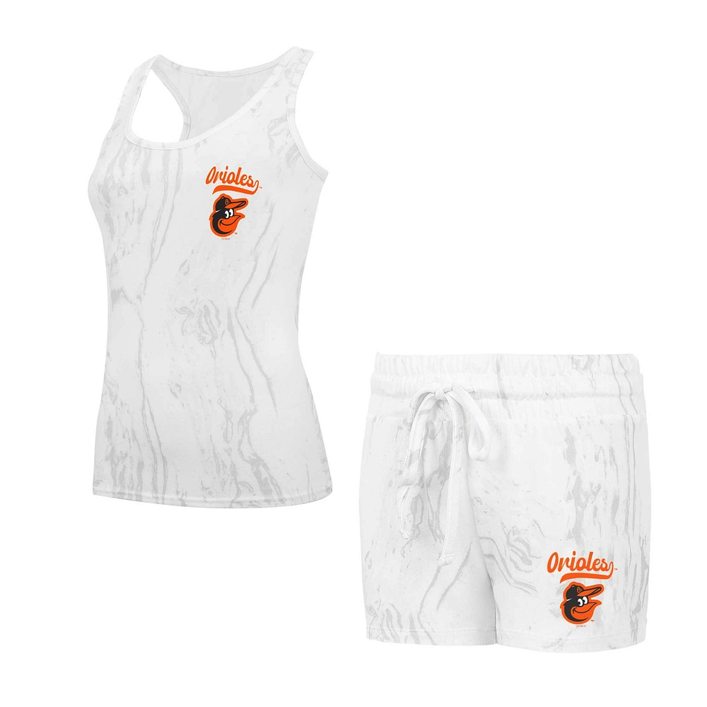 Ensemble débardeur et short Concepts Sport Baltimore Orioles Quartz pour femmes