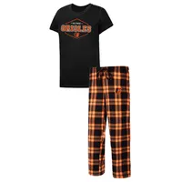 San Francisco Giants Concepts Sport Women's Badge T-Shirt & Pajama Pants  Sleep Set - Black/Orange