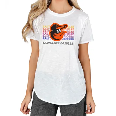 Baltimore Orioles Concepts Sport Women's Gable Knit T-Shirt - White