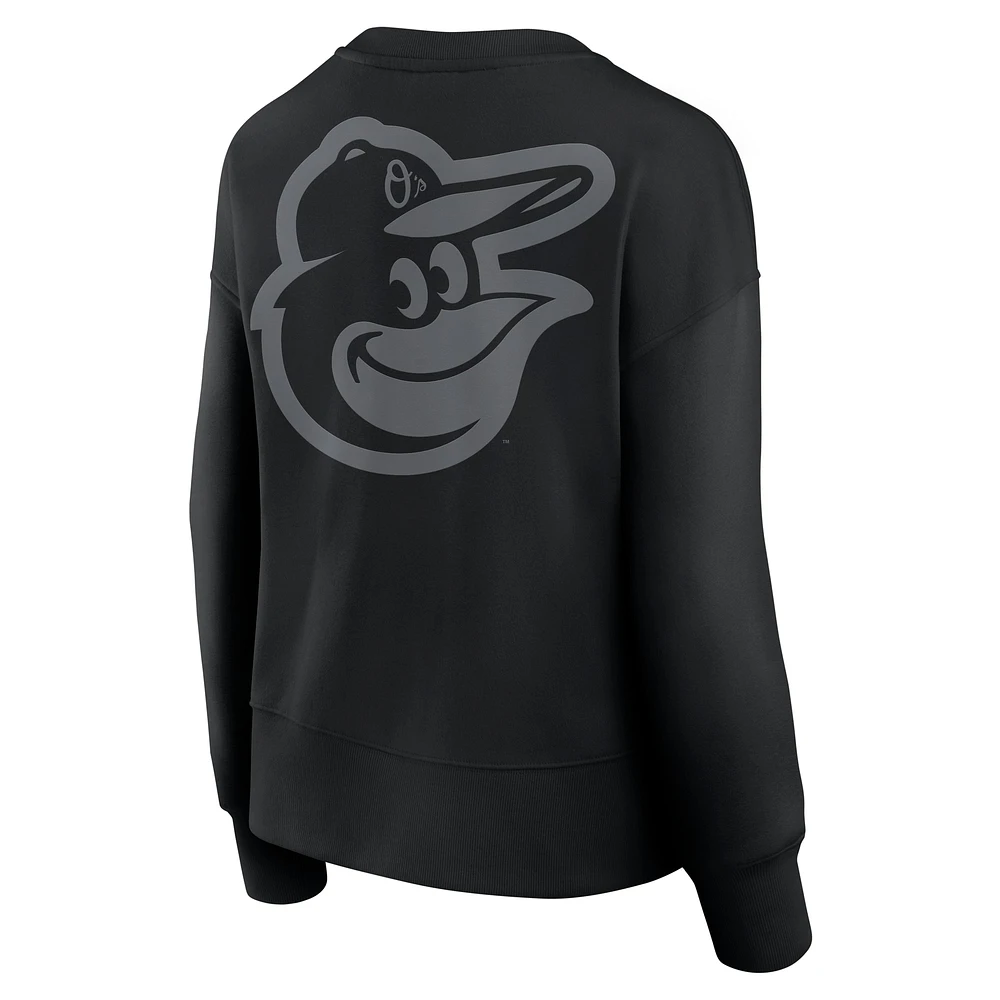 Sweat-shirt à capuche noir Fanatics Baltimore Orioles Elements Flow pour femme