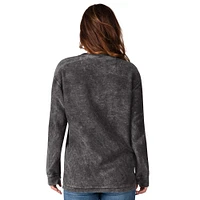 Women's G-III 4Her by Carl Banks Black Baltimore Orioles Comfy Cord Pullover Sweatshirt
