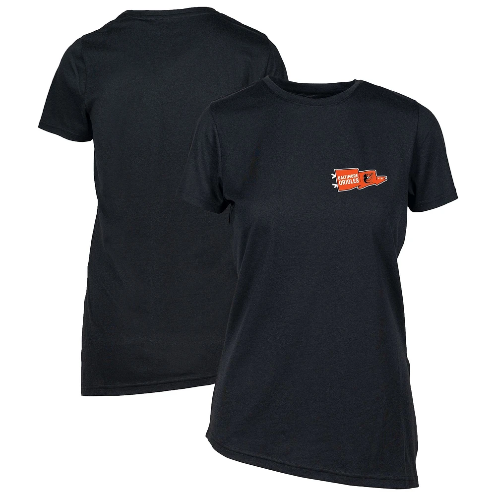 Women's Levelwear Black Baltimore Orioles Birch Rafters T-Shirt