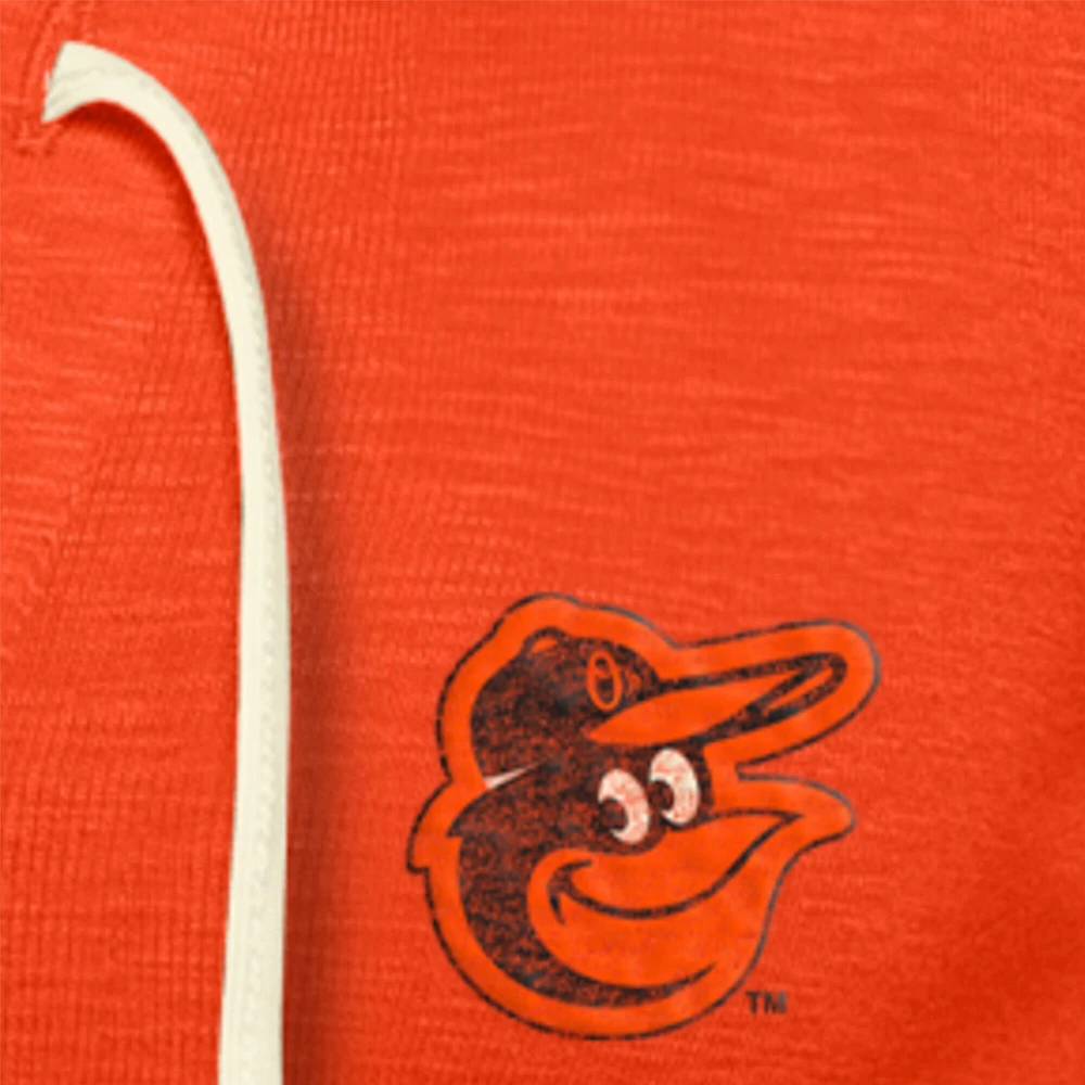 Women's New Era Orange Baltimore Orioles Throwback Lace Up T-Shirt