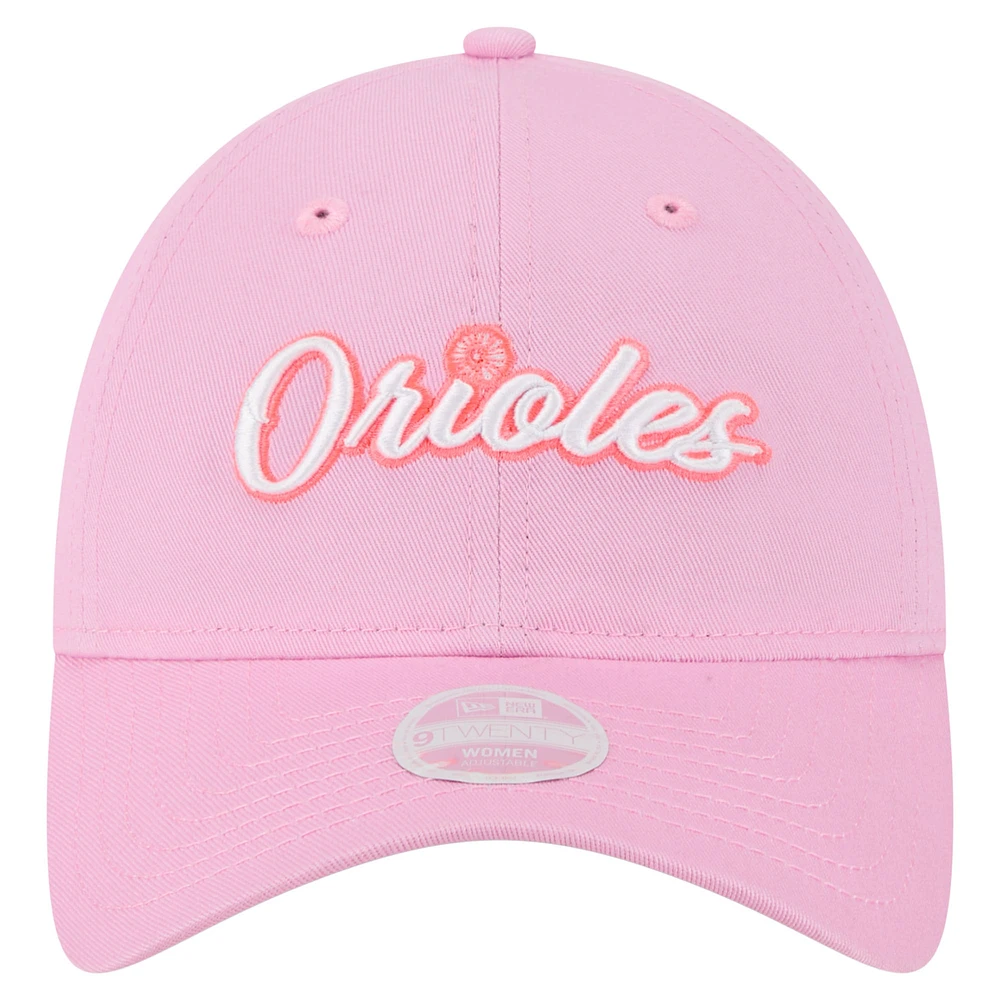 Women's New Era Pink Baltimore Orioles Mother's Day 9TWENTY Adjustable Hat