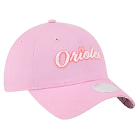 Women's New Era Pink Baltimore Orioles Mother's Day 9TWENTY Adjustable Hat