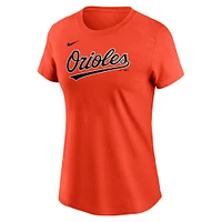 T-shirt avec nom et numéro Nike Jackson Holliday pour femme, orange, Baltimore Orioles Fuse