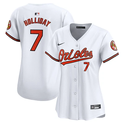 maillot Nike Jackson Holliday pour femme, blanc, Baltimore Orioles, de joueur limité à domicile